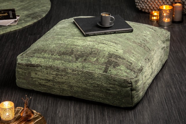 Coussin de sol MODERN ART 70cm vert - Tissu tissé plat