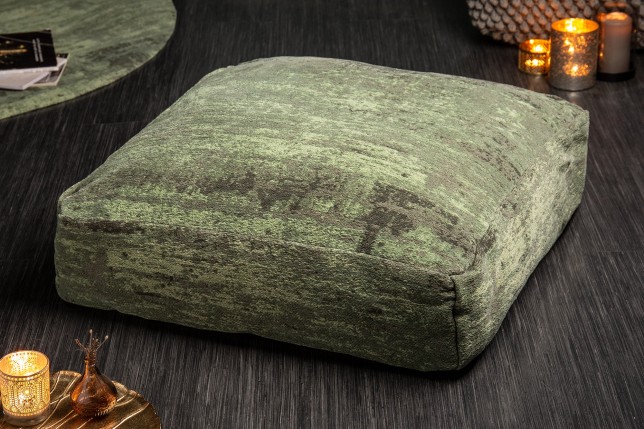 Coussin de sol MODERN ART 70cm vert - Tissu tissé plat