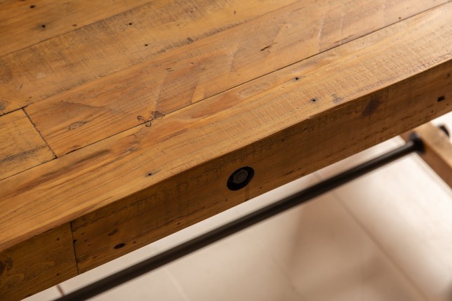 Banc FINCA 165cm Pin Recyclé Vintage Brun