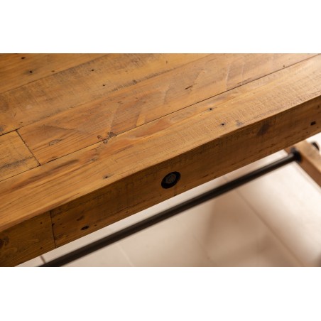 Banc FINCA 165cm Pin Recyclé Vintage Brun