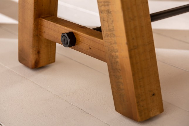 Banc FINCA 165cm Pin Recyclé Vintage Brun