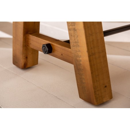 Banc FINCA 165cm Pin Recyclé Vintage Brun