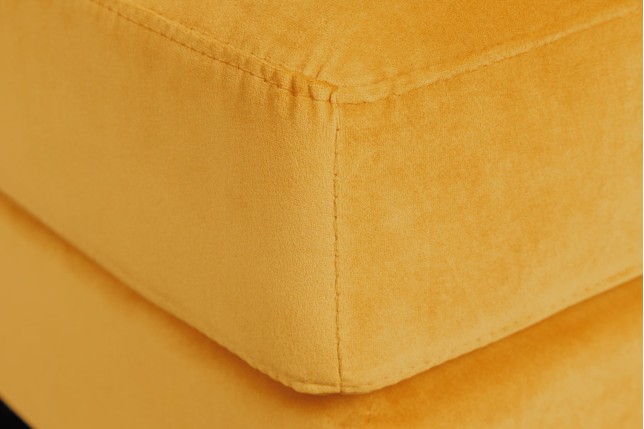 Tabouret COZY VELVET 80cm velours moutarde