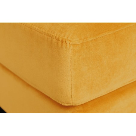 Tabouret COZY VELVET 80cm velours moutarde