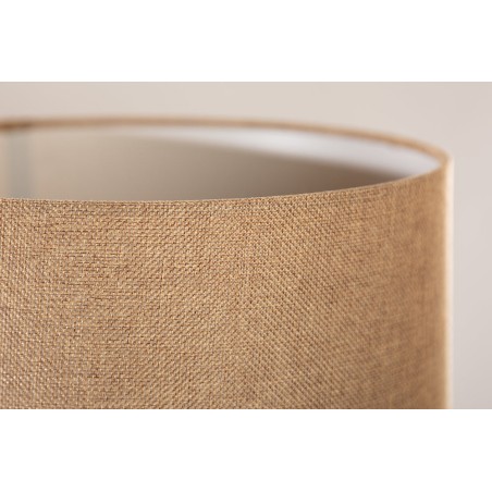 Lampe à poser HARMONY NATURE teck et lin beige 50cm
