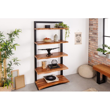 Étagère MAMMUT 180cm Acacia Massif & Métal Noir 2
