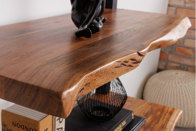 Étagère MAMMUT 180cm Acacia Massif & Métal Noir