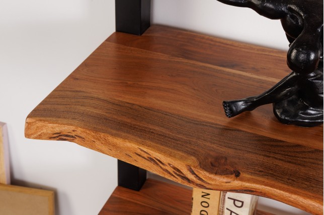 Étagère MAMMUT 180cm Acacia Massif & Métal Noir