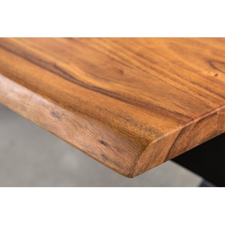 Table basse MAMMUT 120cm acacia massif finition miel