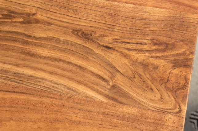 Table basse MAMMUT 120cm acacia massif finition miel