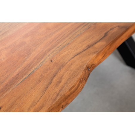 Table basse MAMMUT 120cm acacia massif finition miel