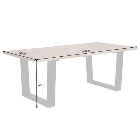 Table basse MAMMUT 120cm Acacia Massif Naturel