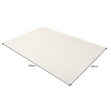 Tapis Laine Beige 160x240 cm Fait Main | Sol Chauffant