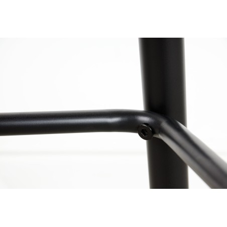 Tabouret de bar MILANO 75cm velours moutarde - Lot de 2
