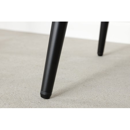 Tabouret de bar MILANO 75cm velours moutarde - Lot de 2