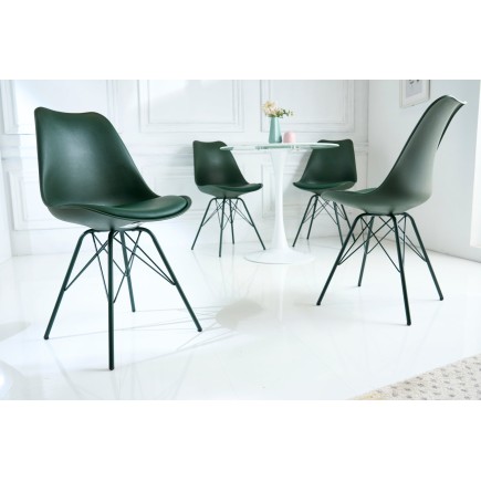 Chaise Scandinavia Masterpiece simili-cuir vert foncé 2