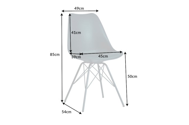 Chaise Scandinavia Masterpiece simili-cuir vert foncé
