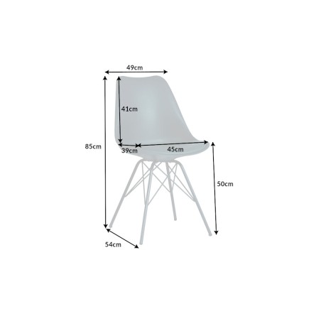 Chaise Scandinavia Masterpiece simili-cuir vert foncé