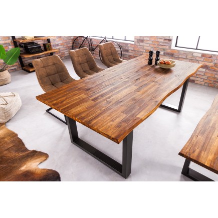 Table à manger GENESIS 160cm acacia massif brun