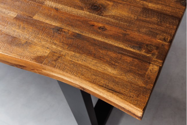 Table à manger GENESIS 160cm acacia massif brun