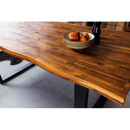 Table à manger GENESIS 160cm acacia massif brun