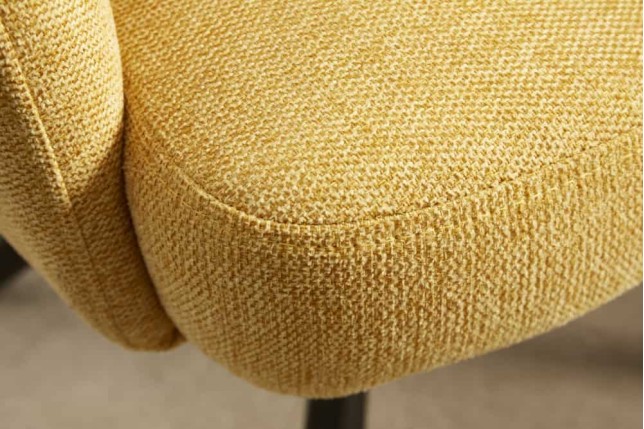 Fauteuil pivotant BIG GEORGE 360° jaune moutarde