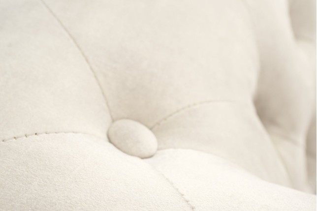 Canapé Chesterfield 3 places velours champagne 200cm