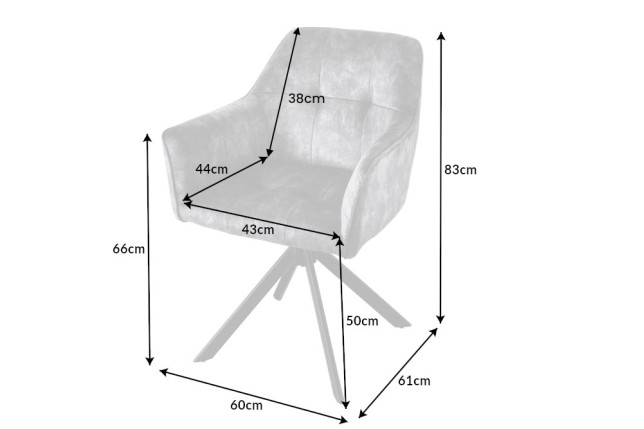 Fauteuil pivotant LOFT 180° velours moutarde - Design