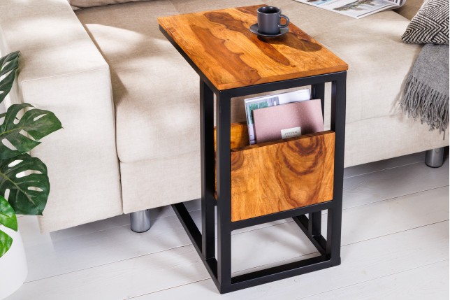 Table ordinateur portable CONCIERGE sheesham massif 60cm