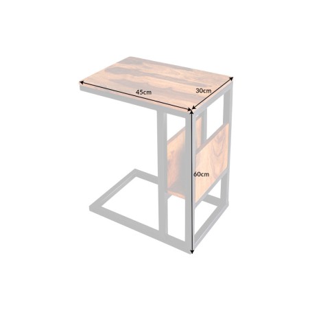 Table ordinateur portable CONCIERGE sheesham massif 60cm