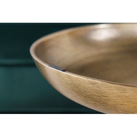 Table d'appoint ELEMENTS marbre vert et doré 55cm