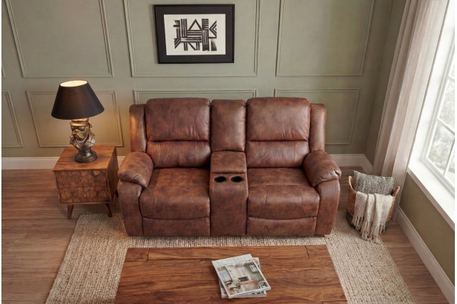 Fauteuil Cinéma HOLLYWOOD 2 Places Brun Antique