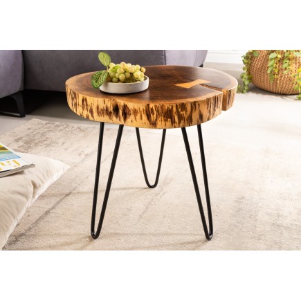 Table d'appoint GOA 40cm acacia naturel