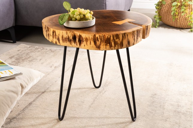 Table d'appoint GOA 40cm acacia naturel