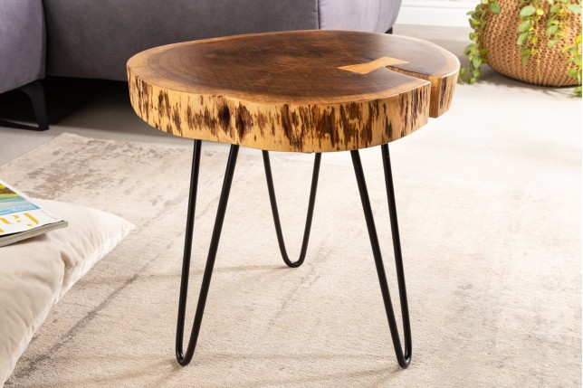 Table d'appoint GOA 40cm acacia naturel