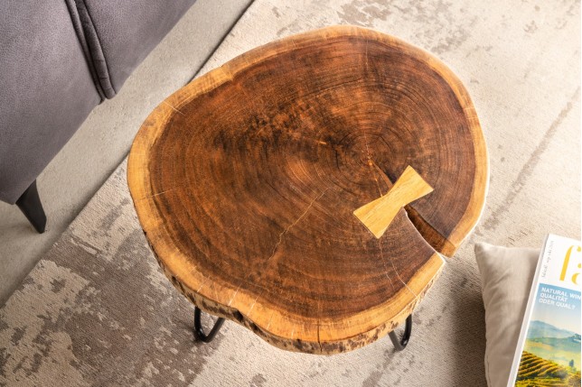 Table d'appoint GOA 40cm acacia naturel