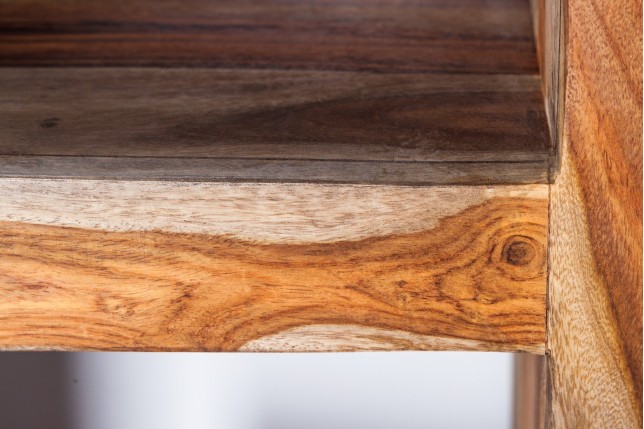 Étagère MAKASSAR 180cm Sheesham massif finition fumée