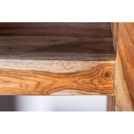 Étagère MAKASSAR 180cm Sheesham massif finition fumée