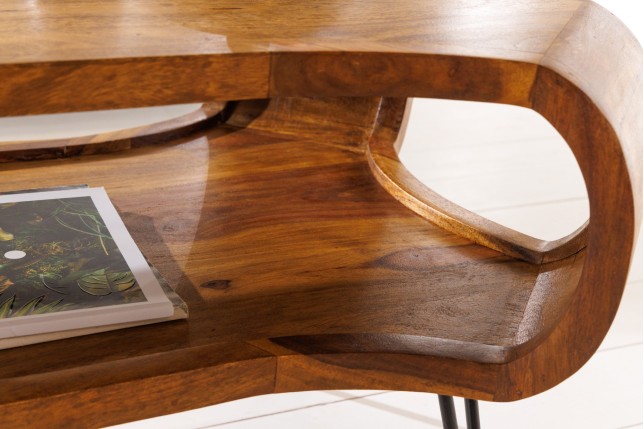 Table basse ORGANIC LIVING 100cm bois sheesham naturel