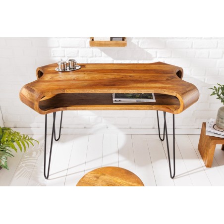 Bureau ORGANIC LIVING 120cm Sheesham Massif Naturel
