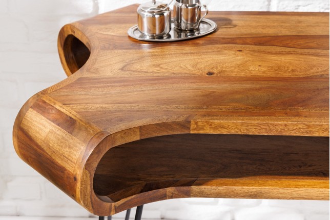 Bureau ORGANIC LIVING 120cm Sheesham Massif Naturel