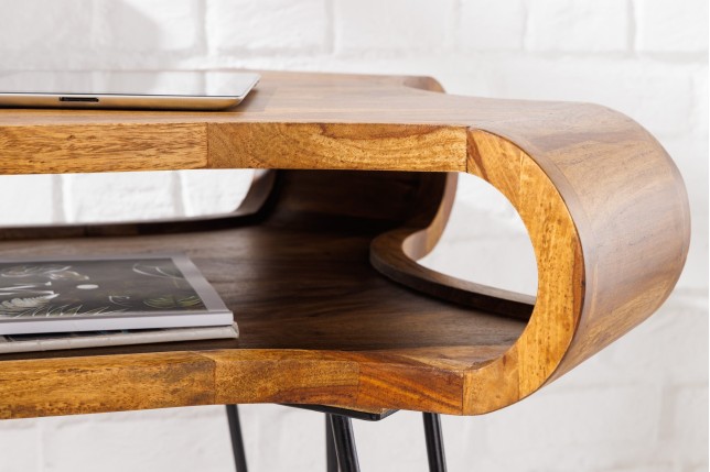 Bureau ORGANIC LIVING 120cm Sheesham Massif Naturel