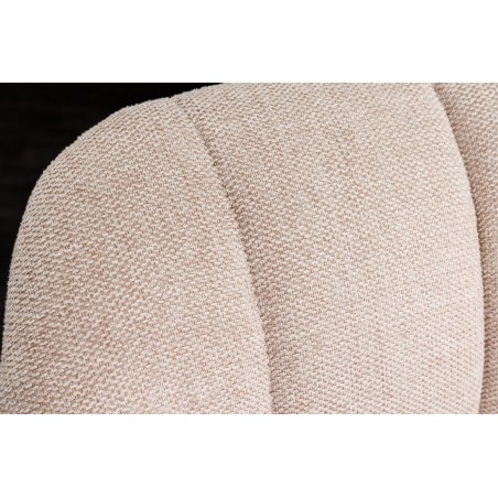 Fauteuil pivotant PAPILLON 180° beige champagne