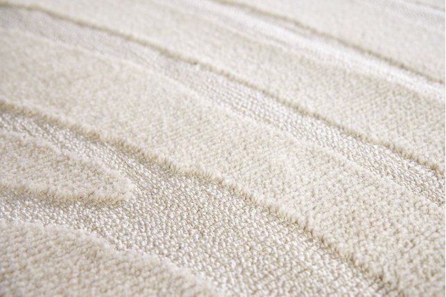 Tapis WAVE 170x240 cm Beige Crème - Déco Chic