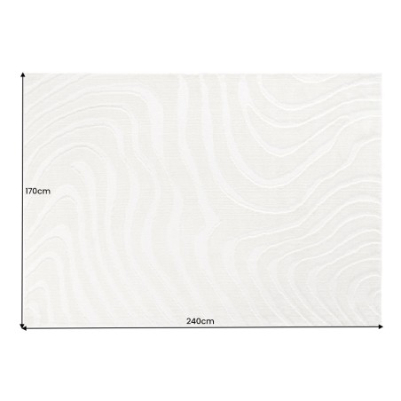 Tapis WAVE 170x240 cm Beige Crème - Déco Chic