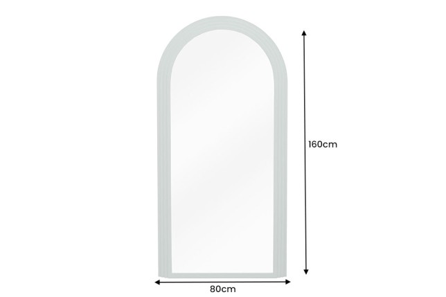 Miroir mural ART DECO 160cm vert sauge