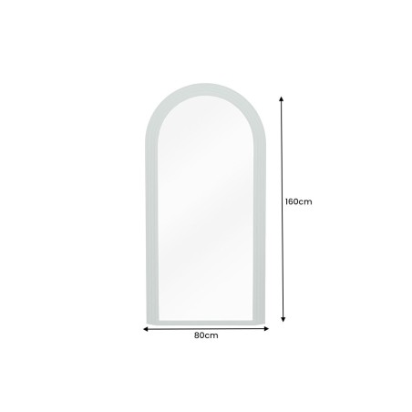 Miroir mural ART DECO 160cm vert sauge