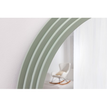 Miroir mural WAVE 160cm vert sauge - Design ondulé