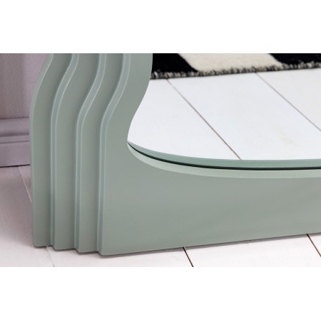 Miroir mural WAVE 160cm vert sauge - Design ondulé