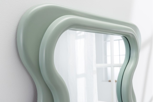 Miroir mural CURVY 160cm vert sauge design